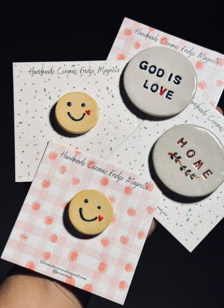 Handmade Ceramic Fridge Magnets